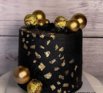 Black and Gold Cake